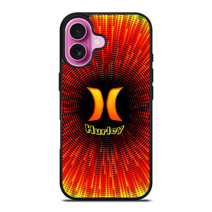 HURLEY ORANGE BLACK LOGO iPhone 16 Plus Case