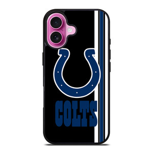 INDIANAPOLIS COLTS STRIPS NFL iPhone 16 Plus Case INDIANAPOLIS COLTS STRIPS NFL iPhone 16 Plus Case