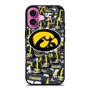IOWA HAWKEYES COLLAGE FOOTBALL iPhone 16 Plus Case