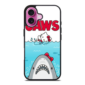 JAWS SHARK HELLO KITTY iPhone 16 Plus Case