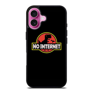 JURASSIC PARK NO INTERNET iPhone 16 Plus Case JURASSIC PARK NO INTERNET iPhone 16 Plus Case