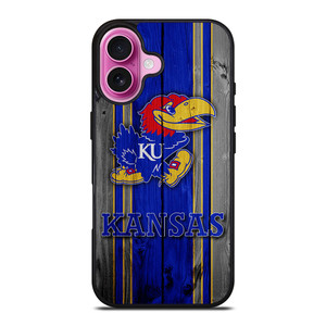 KANSAS JAYHAWKS LOGO iPhone 16 Plus Case