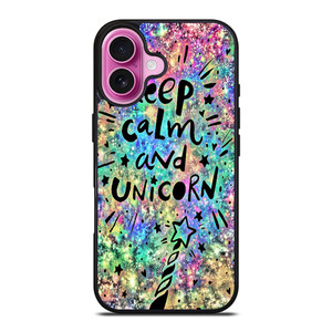 KEEP CALM AND UNICORN iPhone 16 Plus Case