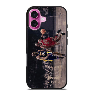 KOBE BRYANT VS MICHAEL JORDAN iPhone 16 Plus Case KOBE BRYANT VS MICHAEL JORDAN iPhone 16 Plus Case