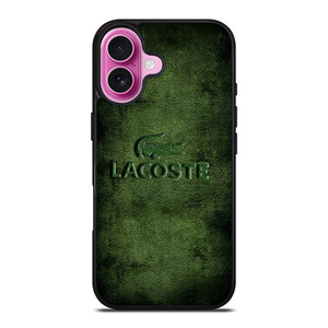 LACOSTE LOGO EMBOSSED LEATHER iPhone 16 Plus Case LACOSTE LOGO EMBOSSED LEATHER iPhone 16 Plus Case