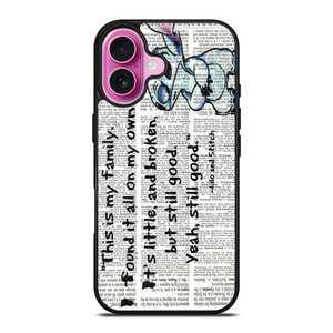 LILO AND STITCH QUOTES Disney iPhone 16 Plus Case