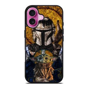 MANDALORIAN AND BABY YODA iPhone 16 Plus Case