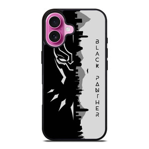 MARVEL BLACK PANTHER BLACK AND WHITE iPhone 16 Plus Case