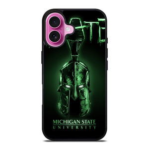 MICHIGAN STATE UNIVERSITY LOGO iPhone 16 Plus Case MICHIGAN STATE UNIVERSITY LOGO iPhone 16 Plus Case