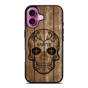 NEW ORLEANS SAINTS SKULL 2 iPhone 16 Plus Case