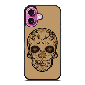 NEW ORLEANS SAINTS SKULL iPhone 16 Plus Case