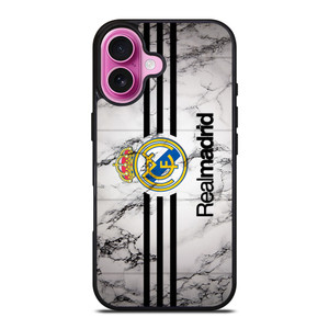 NEW REAL MADRID MARBLE LOGO iPhone 16 Plus Case