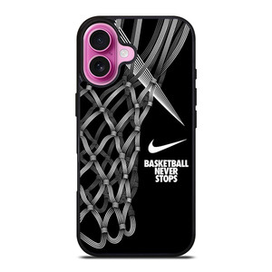 NIKE BASKETBALL NEVER STOPS ART iPhone 16 Plus Case
