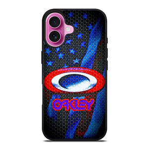 OAKLEY LOGO AMERICAN FLAG iPhone 16 Plus Case OAKLEY LOGO AMERICAN FLAG iPhone 16 Plus Case