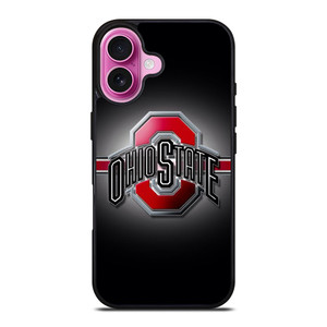 OHIO STATE STRIPE LOGO NFL iPhone 16 Plus Case OHIO STATE STRIPE LOGO NFL iPhone 16 Plus Case