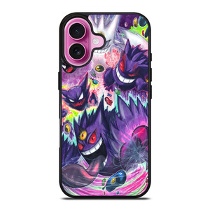 POKEMON GASTLY HAUNTER GENGAR ART iPhone 16 Plus Case POKEMON GASTLY HAUNTER GENGAR ART iPhone 16 Plus Case