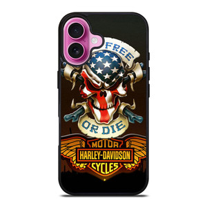 SKULL AND WINGS HARLEY DAVIDSON iPhone 16 Plus Case SKULL AND WINGS HARLEY DAVIDSON iPhone 16 Plus Case