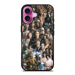 STAR WARS CHARACTERS ART iPhone 16 Plus Case STAR WARS CHARACTERS ART iPhone 16 Plus Case