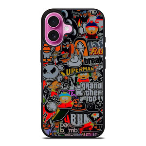 STICKER BOMB COMPILATION iPhone 16 Plus Case STICKER BOMB COMPILATION iPhone 16 Plus Case