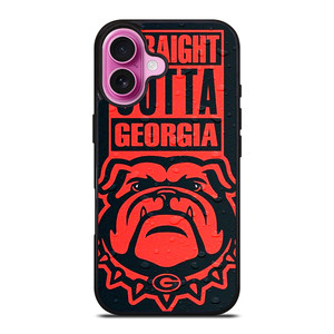 STRAIGHT OUTTA GEORGIA BULLDOGS DAWGS iPhone 16 Plus Case STRAIGHT OUTTA GEORGIA BULLDOGS DAWGS iPhone 16 Plus Case