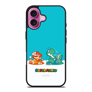 SUPER MARIO AND DINO NINTENDO iPhone 16 Plus Case SUPER MARIO AND DINO NINTENDO iPhone 16 Plus Case