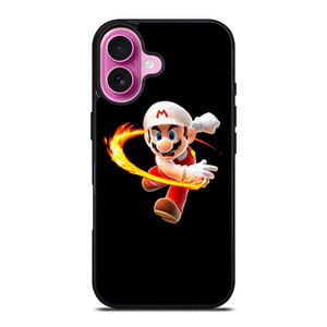 SUPER MARIO FIRE NINTENDO iPhone 16 Plus Case SUPER MARIO FIRE NINTENDO iPhone 16 Plus Case