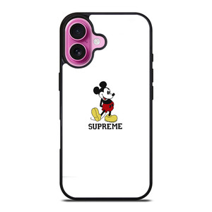 SUPREME LOGO MICKEY MOUSE iPhone 16 Plus Case SUPREME LOGO MICKEY MOUSE iPhone 16 Plus Case