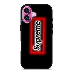 SUPREME LOGO NEON BOX iPhone 16 Plus Case SUPREME LOGO NEON BOX iPhone 16 Plus Case