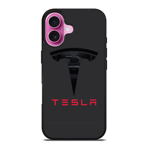 TESLA MOTORS BLACK ICON iPhone 16 Plus Case TESLA MOTORS BLACK ICON iPhone 16 Plus Case