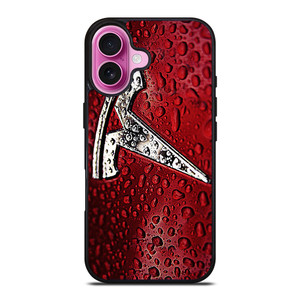 TESLA RED WATER EMBLEM iPhone 16 Plus Case TESLA RED WATER EMBLEM iPhone 16 Plus Case