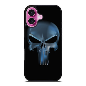 THE PUNISHER SKULL METAL LOGO iPhone 16 Plus Case