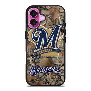 TREE CAMO MILWAUKEE BREWERS MLB iPhone 16 Plus Case TREE CAMO MILWAUKEE BREWERS MLB iPhone 16 Plus Case
