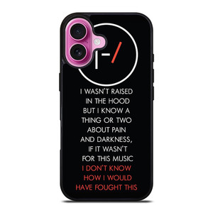 TWENTY ONE PILOTS LYRIC iPhone 16 Plus Case TWENTY ONE PILOTS LYRIC iPhone 16 Plus Case