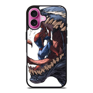 VENOM VS SPIDERMAN MARVEL CARTOON iPhone 16 Plus Case VENOM VS SPIDERMAN MARVEL CARTOON iPhone 16 Plus Case