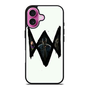 WATCH DOGS 2 LOGO ART iPhone 16 Plus Case WATCH DOGS 2 LOGO ART iPhone 16 Plus Case