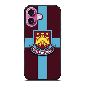 WEST HAM UNITED FC LOGO iPhone 16 Plus Case