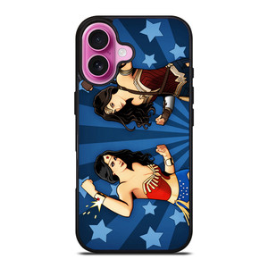 WONDER WOMAN LYNDA CARTER & GAL GADOT iPhone 16 Plus Case WONDER WOMAN LYNDA CARTER & GAL GADOT iPhone 16 Plus Case
