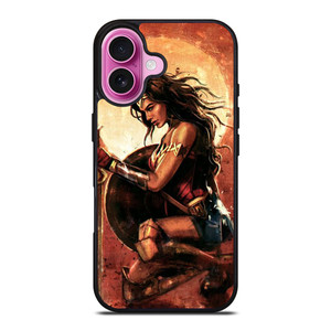 WONDER WOMAN SUPER HERO DC ART iPhone 16 Plus Case WONDER WOMAN SUPER HERO DC ART iPhone 16 Plus Case