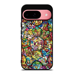 ALL DISNEY CHARACTERS GLASS ART Google Pixel 9 Case