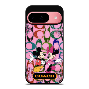 COACH PINK FLOWER MICKEY MINNIE Google Pixel 9 Case COACH PINK FLOWER MICKEY MINNIE Google Pixel 9 Case
