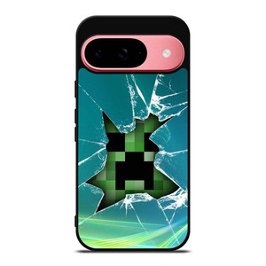 CREEPER MINECRAFT BROKEN GLASS Google Pixel 9 Case