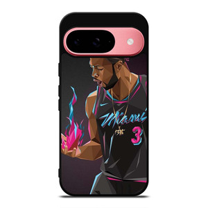 DWYANE WADE MIAMI HEAT ART Google Pixel 9 Case DWYANE WADE MIAMI HEAT ART Google Pixel 9 Case