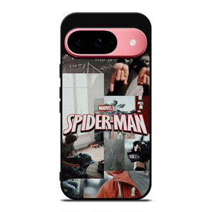 MARVEL SPIDERMAN LOGO COLAGE Google Pixel 9 Case MARVEL SPIDERMAN LOGO COLAGE Google Pixel 9 Case