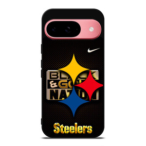 PITTSBURGH STEELERS BLACK AND GO NATION Google Pixel 9 Case