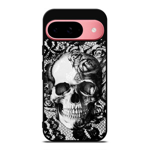 SKULL ON BLACK LACE Google Pixel 9 Case