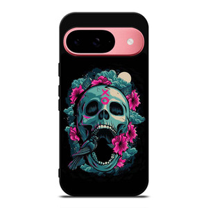 SKULL ROSE VIOLET ARTWORK Google Pixel 9 Case