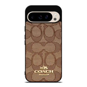 COACH NEW YORK PATTERN BROWN 946 Google Pixel 9 Pro Case