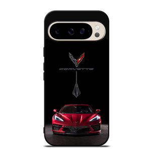 CORVETTE STINGRAY C8 RED CAR 946 Google Pixel 9 Pro Case