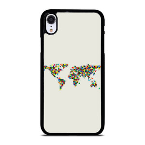 MINIMALISTIC WORLD MAP iPhone XR Case
