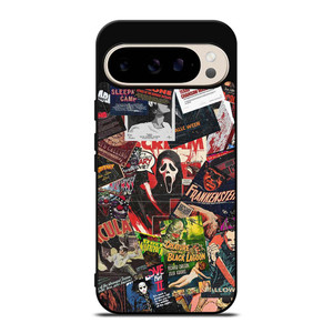 HORROR MOVIE POSTER COLLAGE 946 Google Pixel 9 Pro Case HORROR MOVIE POSTER COLLAGE 946 Google Pixel 9 Pro Case